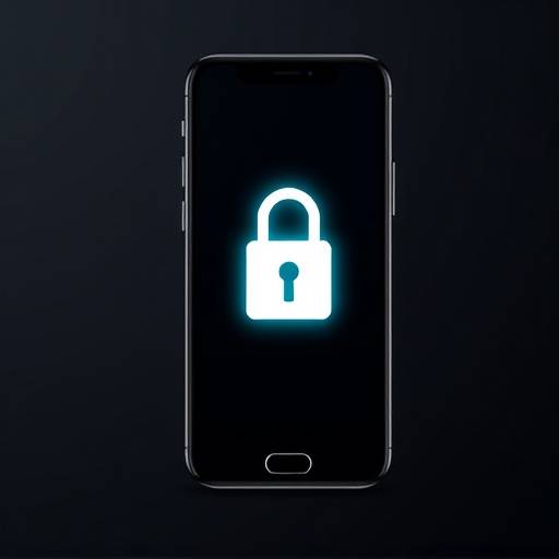 A lock icon overlaid on a smartphone screen, representing mobile money security